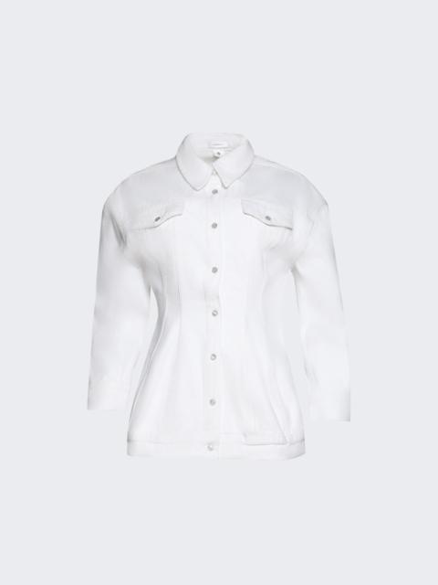 Denim Contour Jacket White