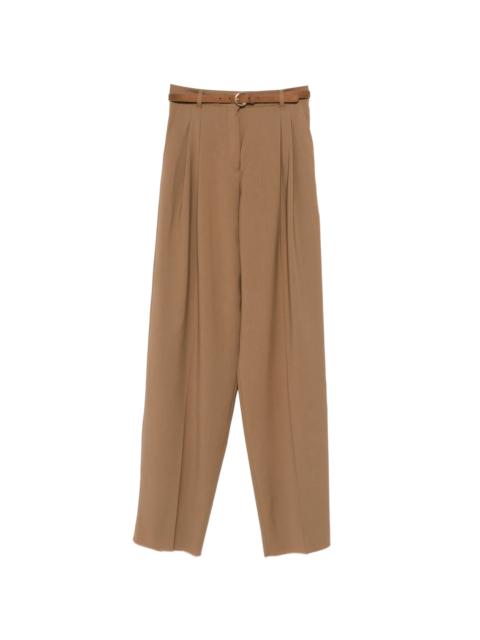 Max Mara Studio Pleated Belted Trousers