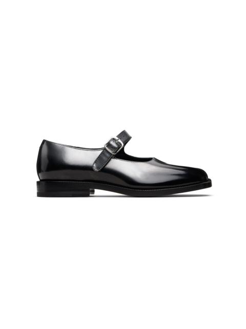 Black & Silver Mary Jane Loafers