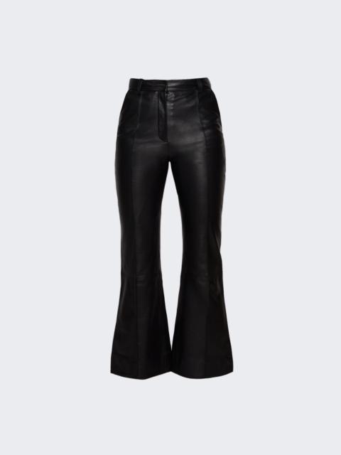 Cropped Kick Trouser Black