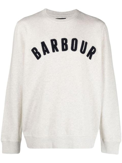 flocked-logo long-sleeve T-shirt