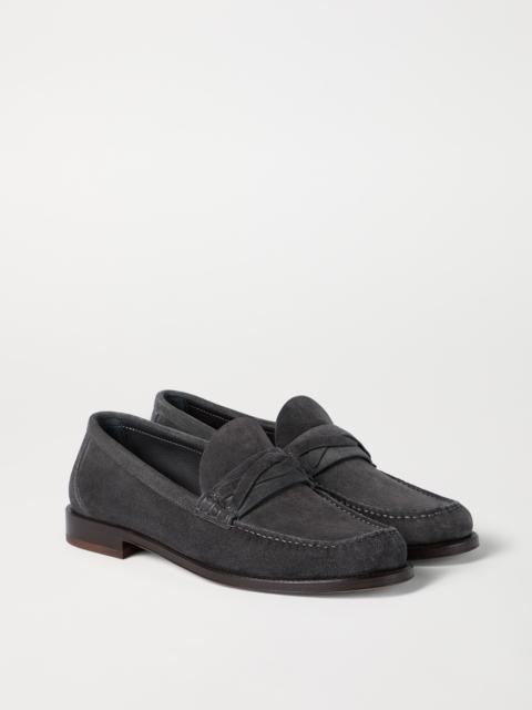 Suede loafers