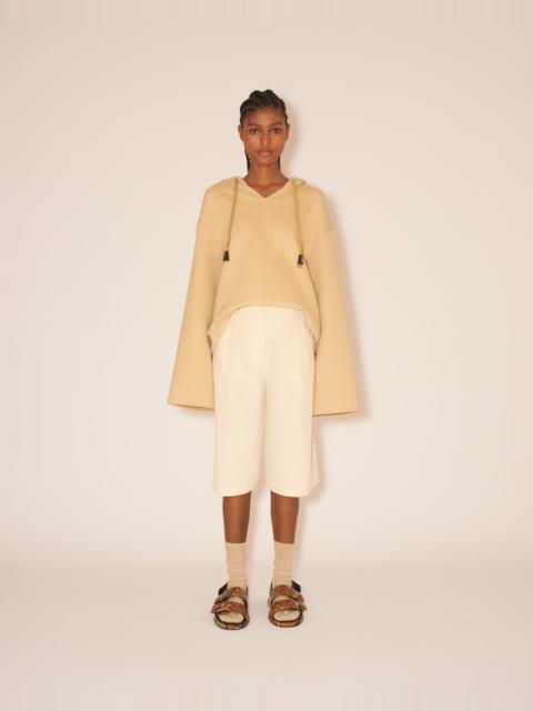 MOSHE - Light double wool smock - Creme