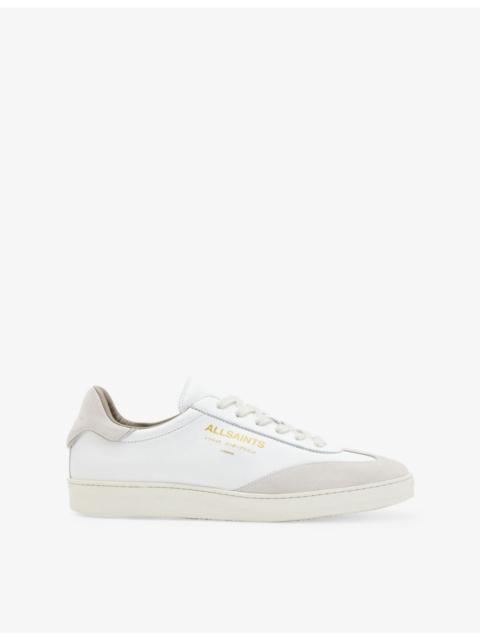 Thelma logo-embossed leather low-top trainers