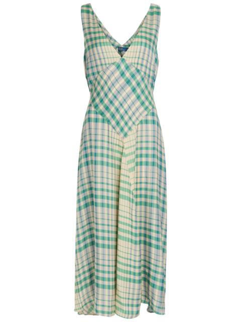 Polo Ralph Lauren Plaid Woven Midi Dress