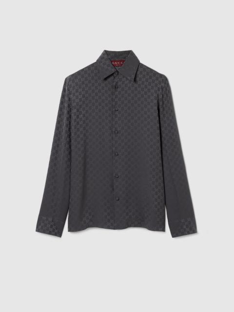 GG silk jacquard shirt