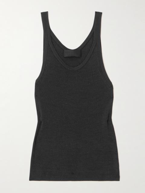 Selah Ribbed Silk-jersey Tank