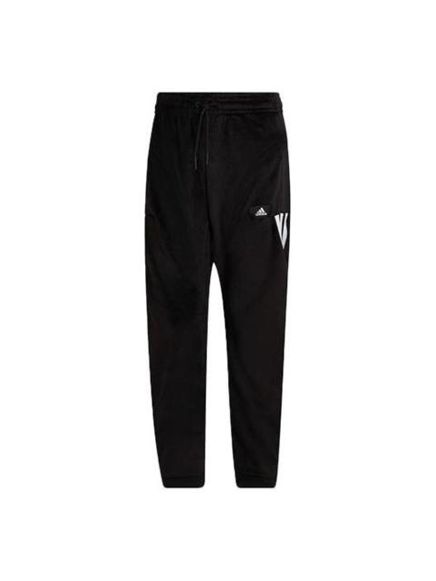 Men's adidas Waist Adjustable Bundle Feet Sports Pants/Trousers/Joggers Black H47894