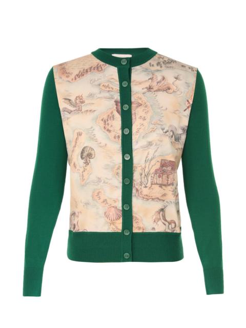 REBELLION SILK FRONT CARDIGAN