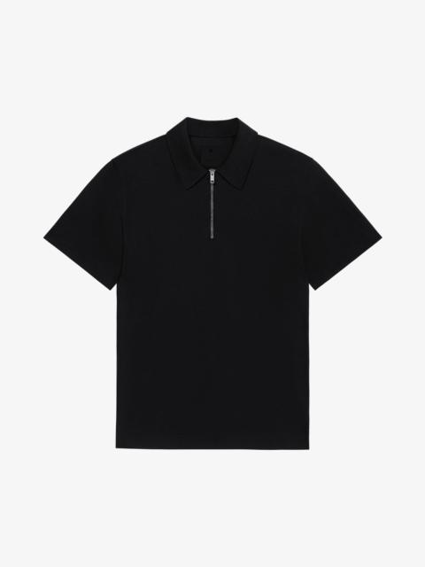 ZIPPED POLO SHIRT IN COTTON