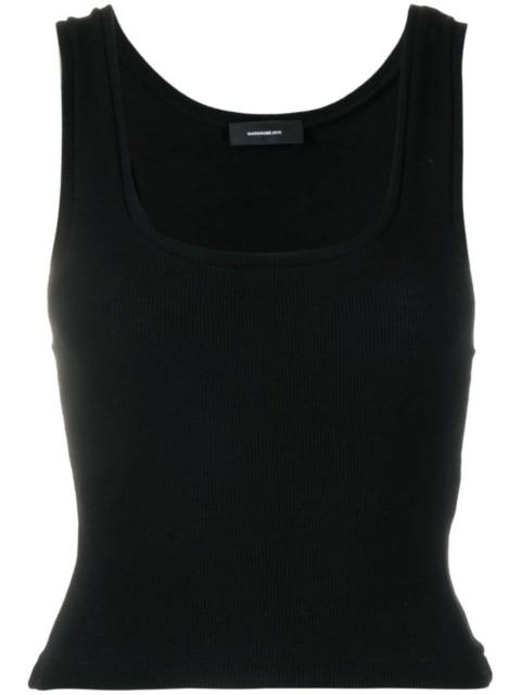 Black Sleeveless Vest Top