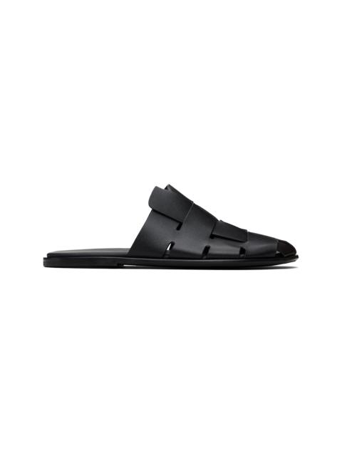 Black Dira Slim Slip-on Loafers