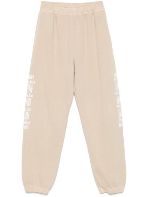 logo-print track pants