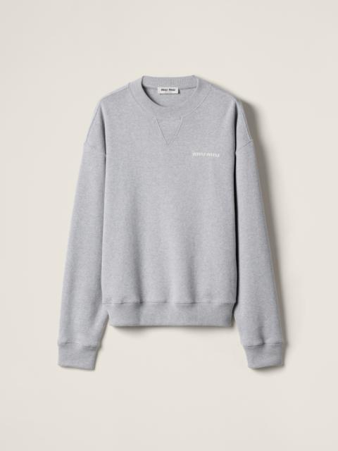 Cotton fleece sweatshirt