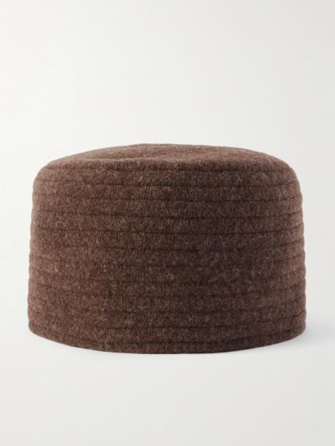 Alicia Ribbed Wool-felt Beanie