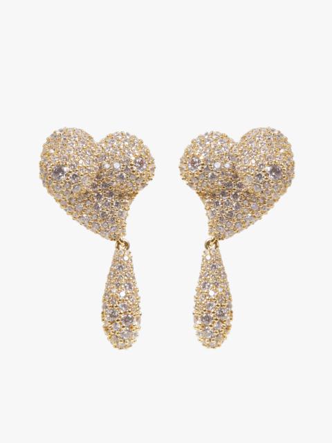 MIMOSA PAVE FEMININE ENERGY DROP EARRINGS | GOLD