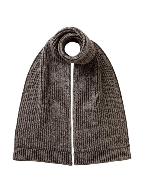 Donegal Cashmere Brown Knitted Scarf