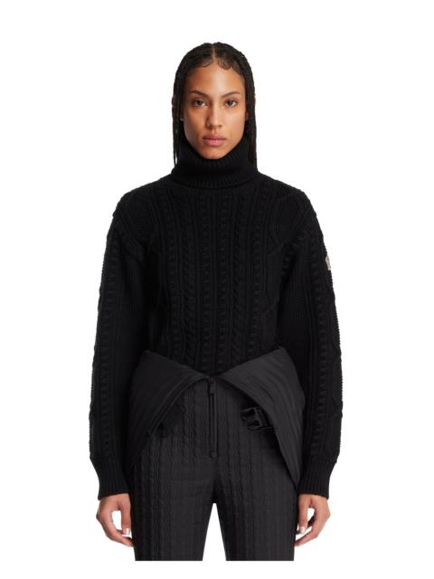 Black Wool Turtleneck Sweater