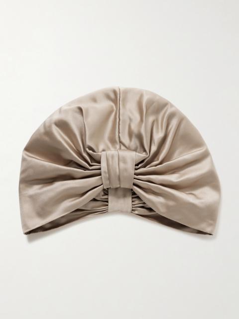 Sasha Gathered Duchesse-satin Hair Wrap