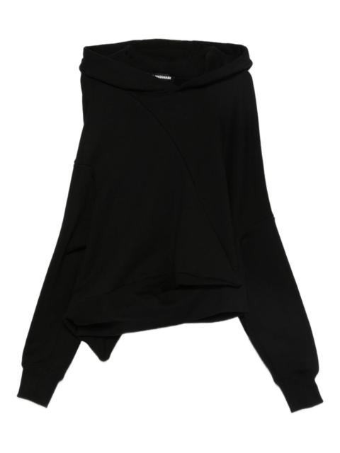 asymmetric-design hoodie