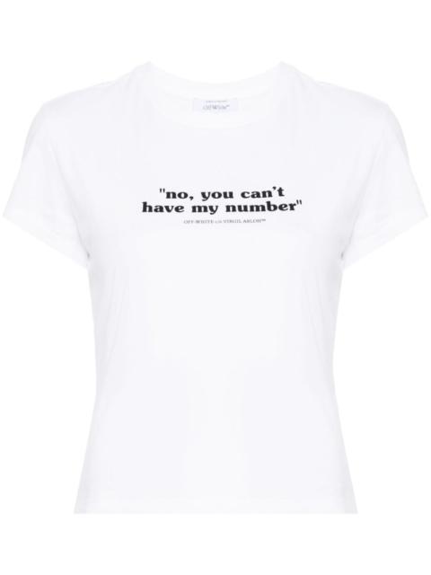 Quote cotton T-shirt