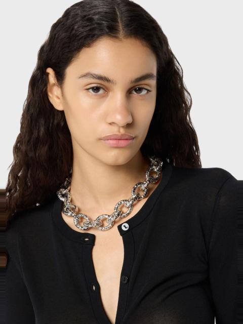 METAL NECKLACE WITH RAISED RINGS