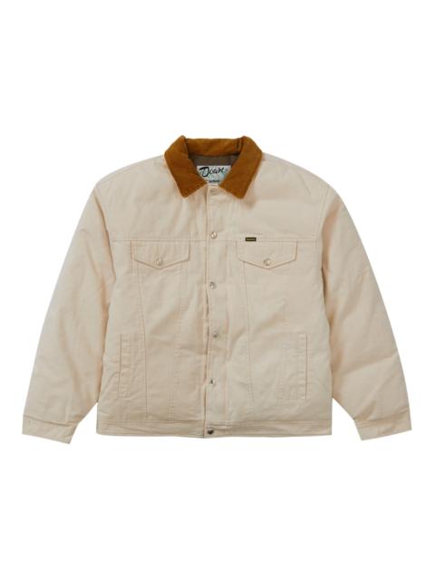 Supreme Schott Canvas Down Trucker Jacket Natural