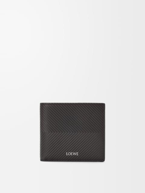 Bifold coin wallet in textured classic calfskin