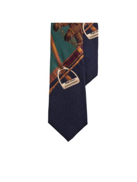 equestrian-print tie