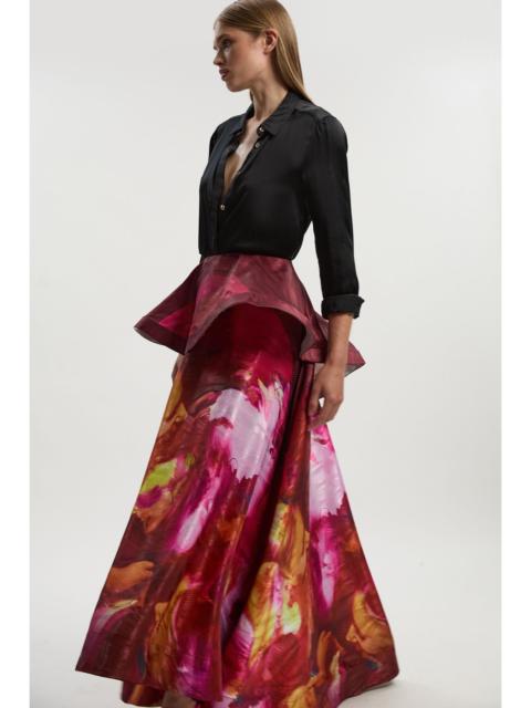 Lily Macrae - Textured Ruffle Detail Prom Skirt