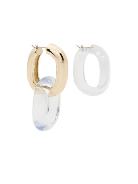 gold-tone hoop earrings