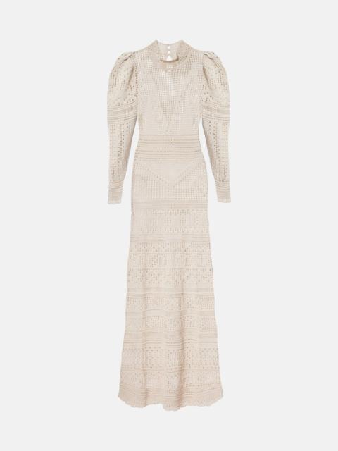 Dione open-knit maxi dress