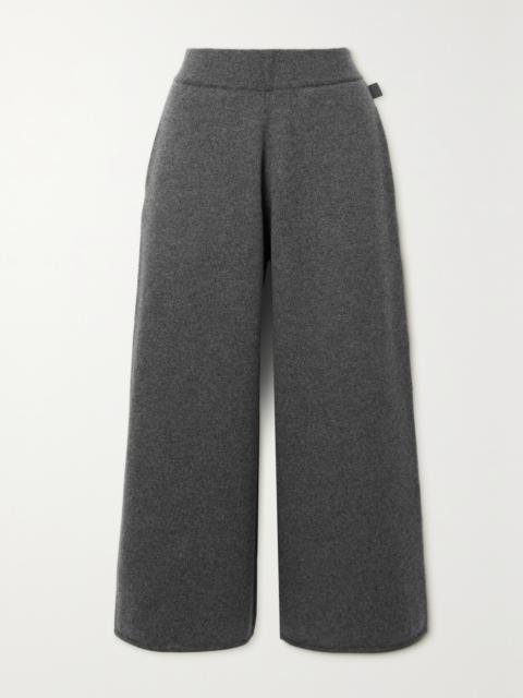 Cropped Cashmere Wide-leg Pants