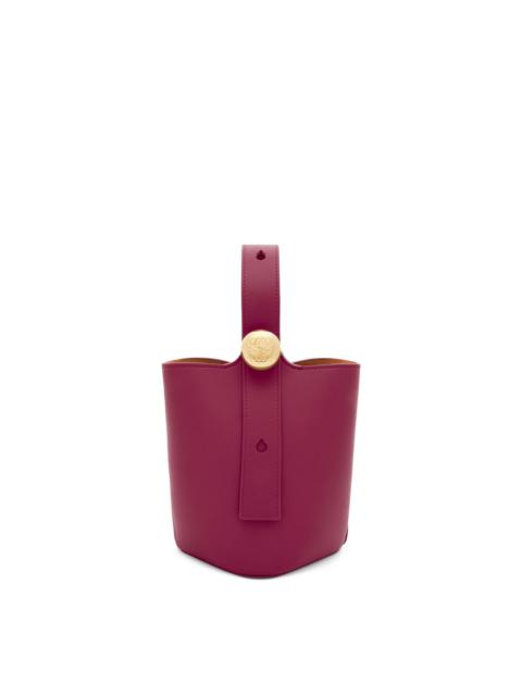 Mini Pebble Bucket bag in mellow calfskin
