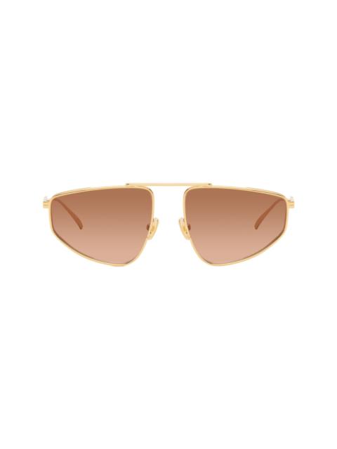 Gold Classic Aviator Sunglasses