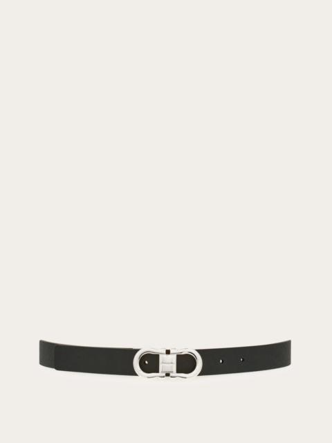 Adjustable and reversible Gancini belt