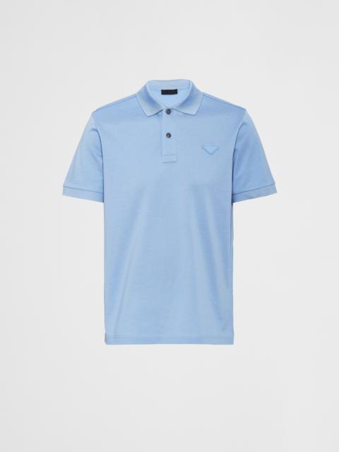 Prada Piqué polo shirt - UJN444_XGS_F0012_S_WEO | REVERSIBLE