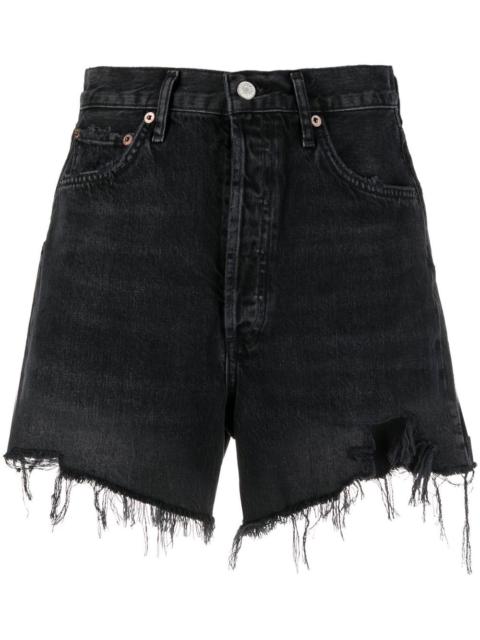 Stella high-rise denim shorts