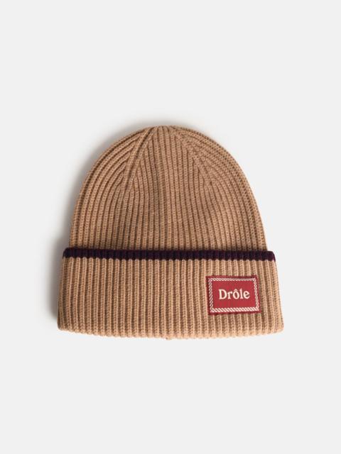 'LE BONNET LAINE' BEIGE MERINO WOOL BEANIE