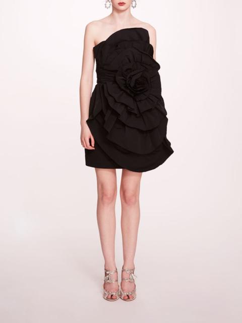 ROSETTE TAFFETA MINI DRESS