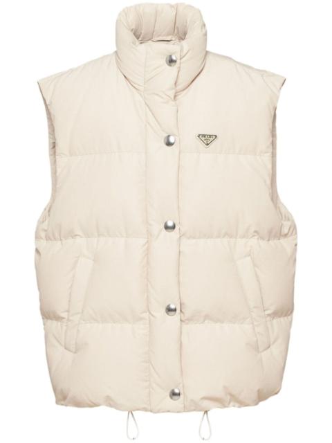 logo-plaque padded vest