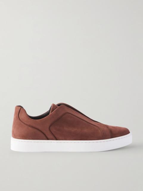 Agilio Nubuck Slip-On Sneakers Brown