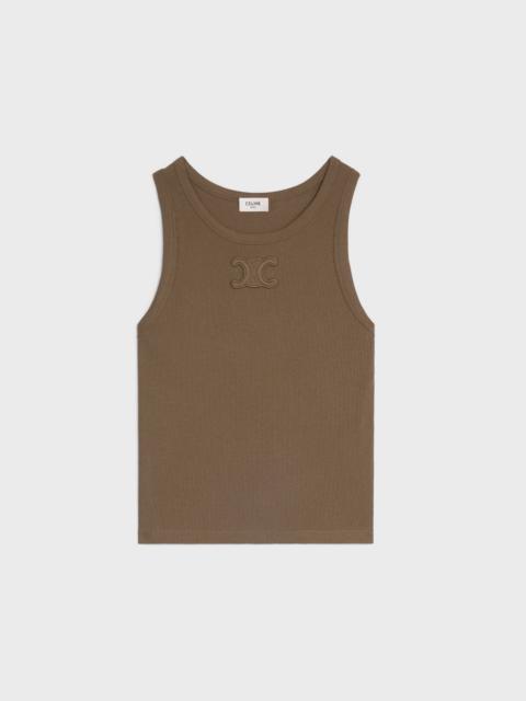 triomphe tank top IN ribbed cotton