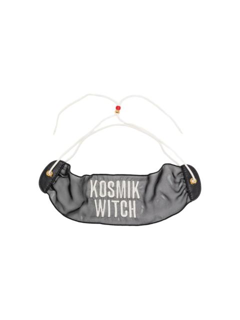 logo-embroidered necklace