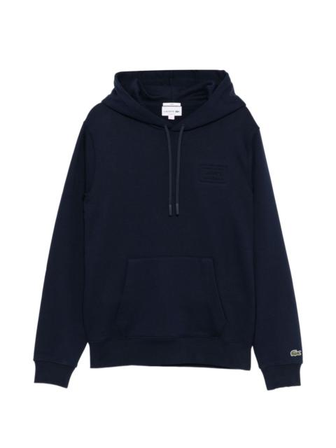 logo-embroidered hoodie
