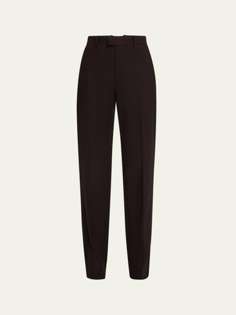 Structured Straight Leg Trousers