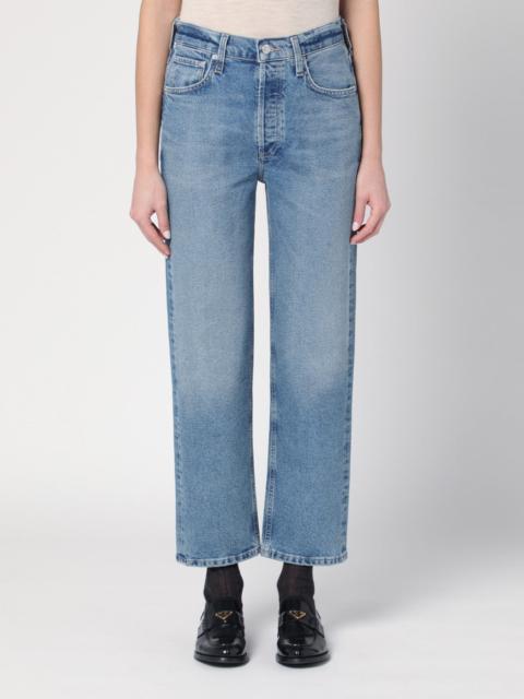 Light blue washed jeans