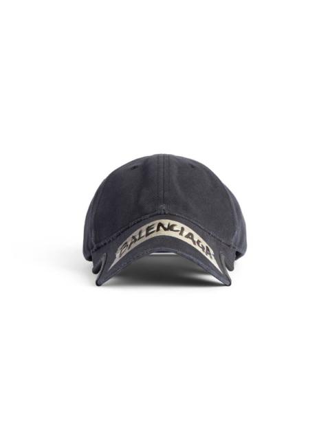 Men's Masking Tape Cap in Faded Black