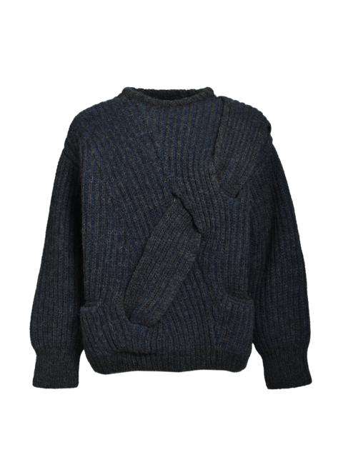 3D CABLE KNIT / MD81_19 ANTRACITE