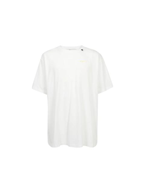 OFF-WHITE Slim Fit Acrylic Arrows S/S T-Shirt White/Yellow